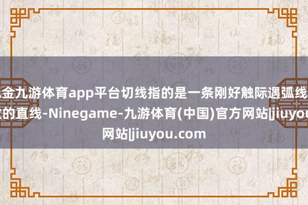 现金九游体育app平台切线指的是一条刚好触际遇弧线上某小数的直线-Ninegame-九游体育(中国)官方网站|jiuyou.com