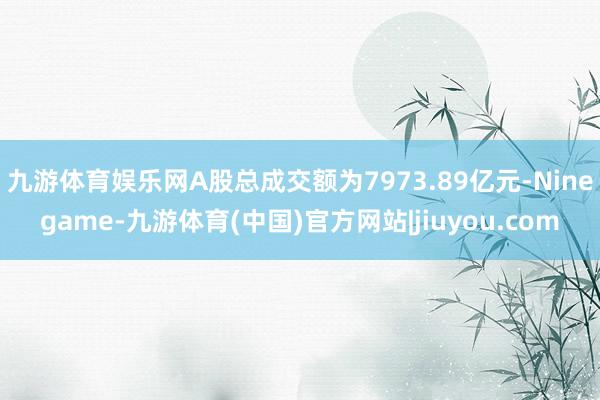 九游体育娱乐网A股总成交额为7973.89亿元-Ninegame-九游体育(中国)官方网站|jiuyou.com