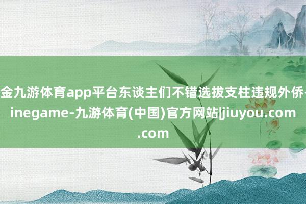 现金九游体育app平台东谈主们不错选拔支柱违规外侨-Ninegame-九游体育(中国)官方网站|jiuyou.com